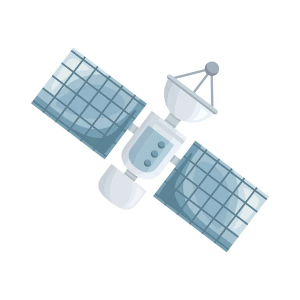 Trasmissione via satellite spaziale — Vettoriale Stock