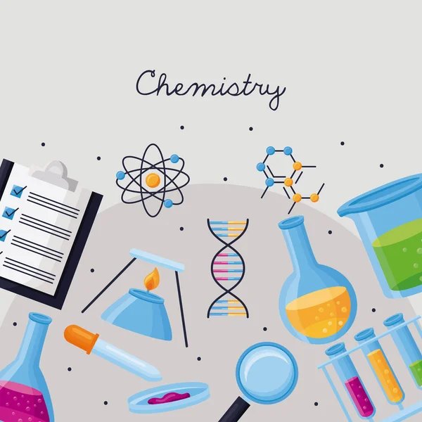 Αφίσα εργαστηρίου χημείας — Διανυσματικό Αρχείο