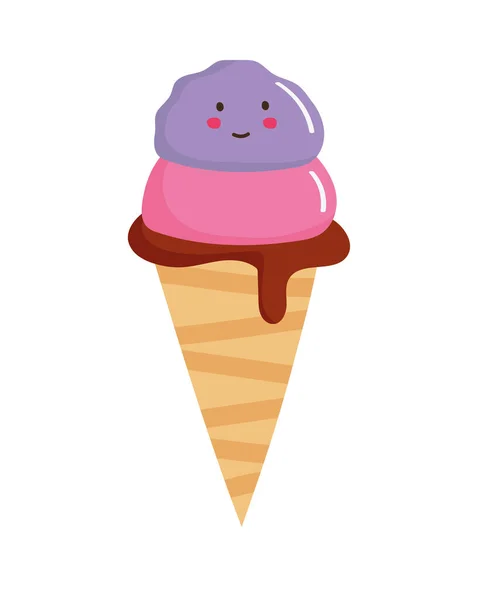 Cono de helado — Vector de stock