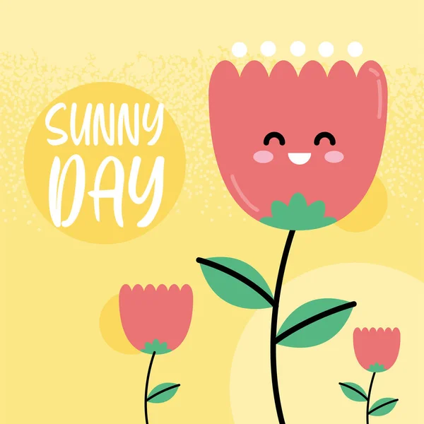 Sunny day poster — Stock Vector