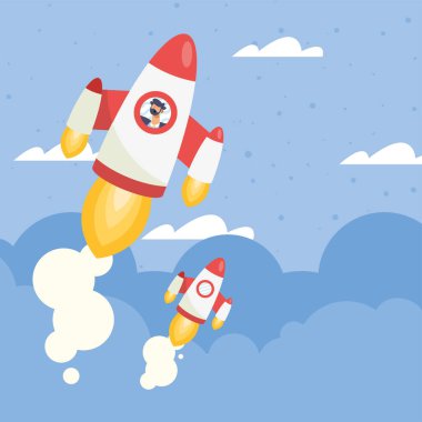 Roket işçisi erkek.