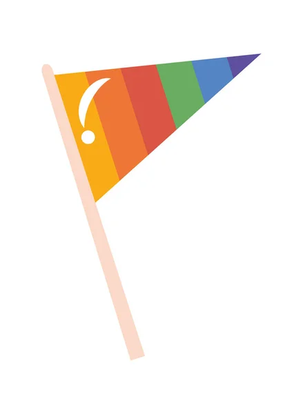 Bandiera triangolo lgtbi — Vettoriale Stock