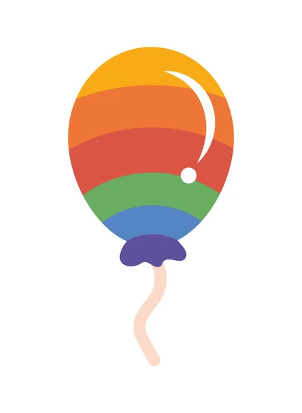 带有lgtbi旗的气球氦 — 图库矢量图片
