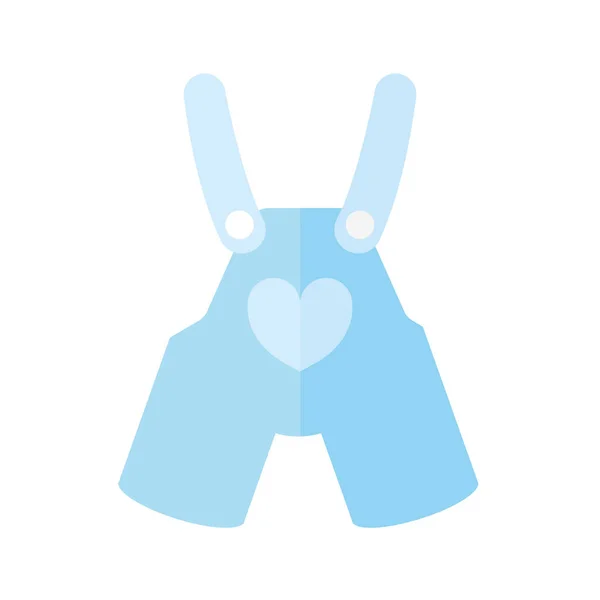 Vêtements bébé bleu — Image vectorielle