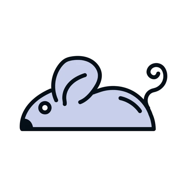 Pequeño animal de ratón — Vector de stock