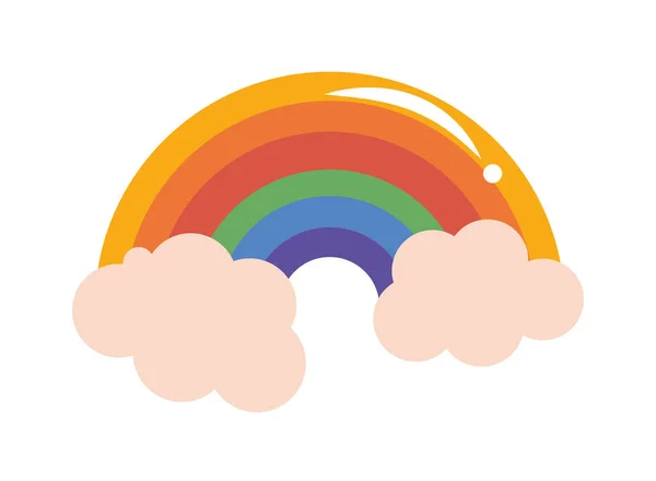 彩虹中的lgtbi旗 — 图库矢量图片