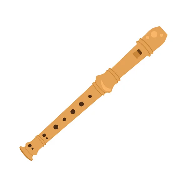 Instrumento musical de flauta —  Vetores de Stock