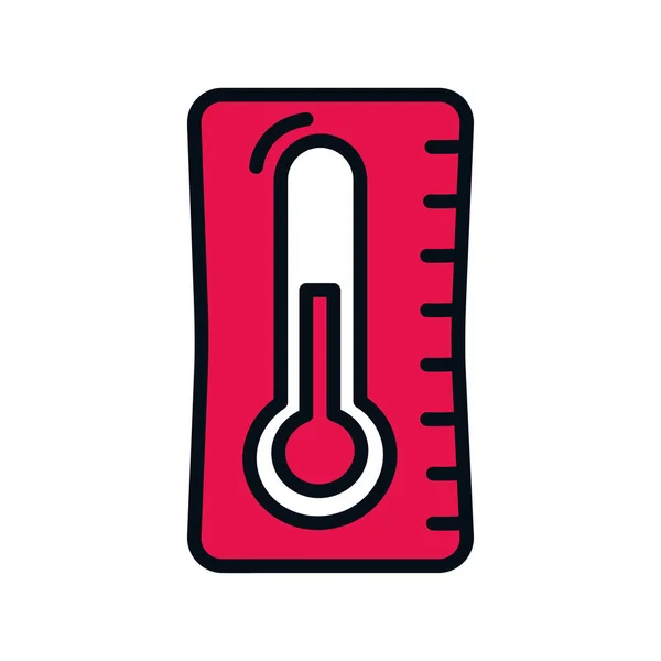 Röd termometer — Stock vektor