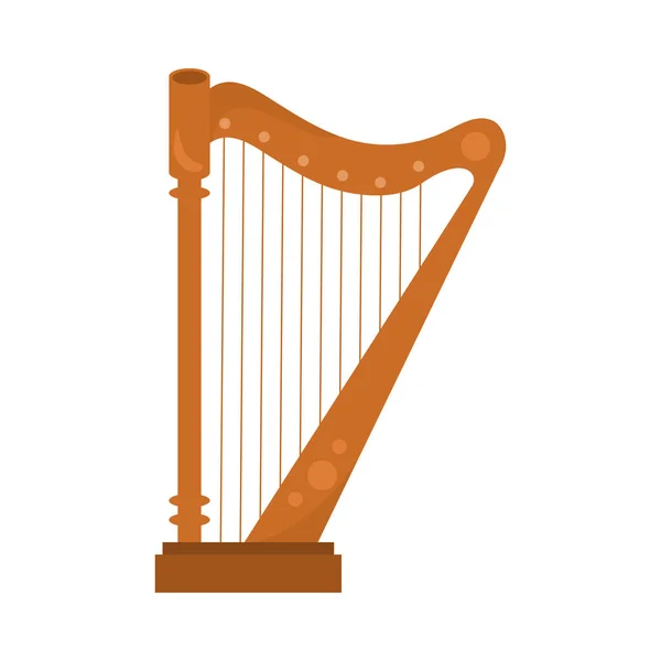 Harp muziekinstrument — Stockvector