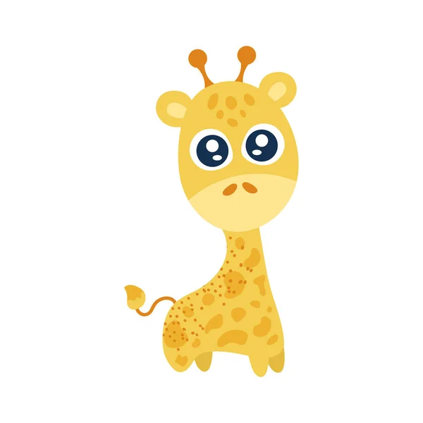 Cute giraffe animal — Stock Vector