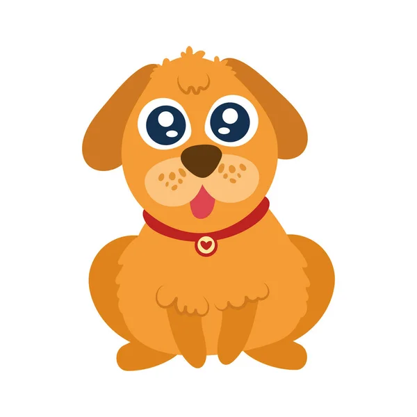 Aranyos kutya állat — Stock Vector