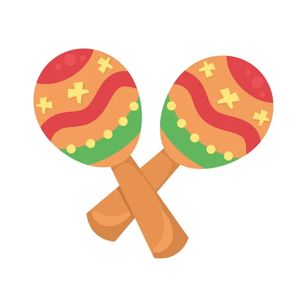 Maracas instrumento musical —  Vetores de Stock