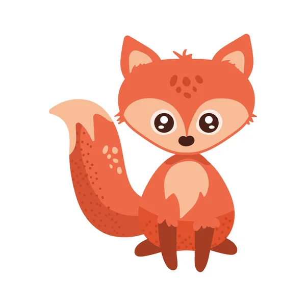 可爱的狐狸动物 — 图库矢量图片