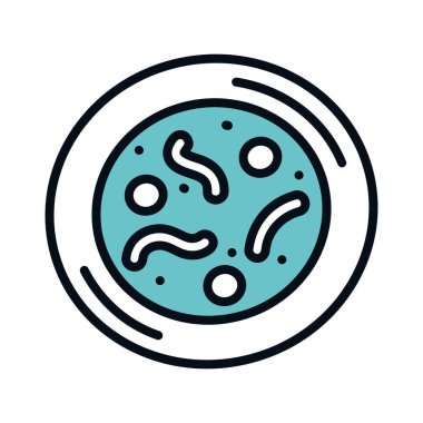 bakteriler mikroskobik simge