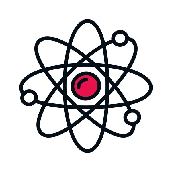 Atom science icon — Stock Vector