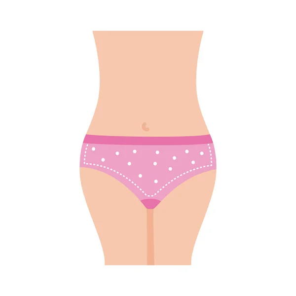 Cuerpo mujer con pantalones — Archivo Imágenes Vectoriales