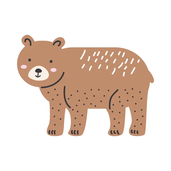 クマのドドルキャラクター — ストックベクタ