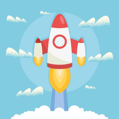 Gökyüzünde roket atar