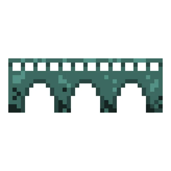 Beton híd pixelezett — Stock Vector