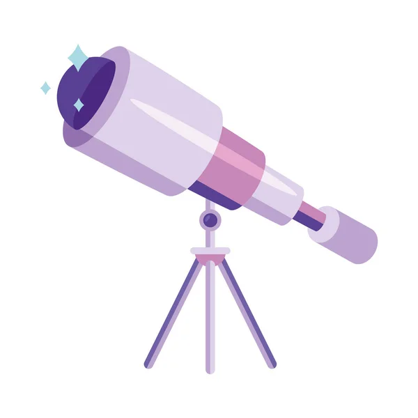 望遠鏡天文学装置 — ストックベクタ