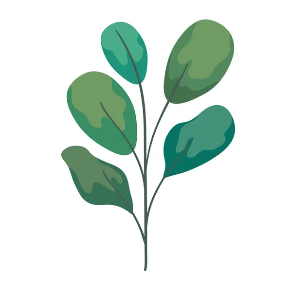 Ветви с зелеными листьями — стоковый вектор