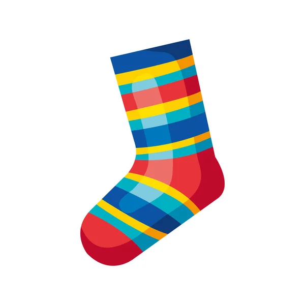 Sock rainbow color — Stock Vector