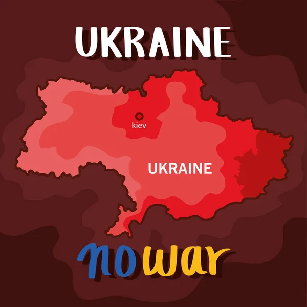 Ukrajnai háború nélkül. — Stock Vector