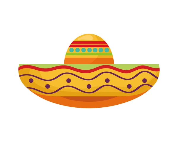 Mexický tradiční mariachi klobouk — Stockový vektor