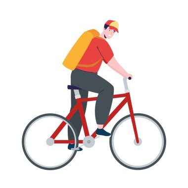 Bisiklet teslim işçi