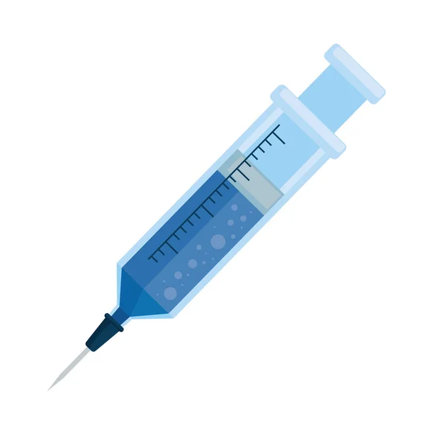 Injekciós fecskendő gyógyszer — Stock Vector