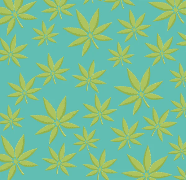 Patrón de hojas de cannabis — Archivo Imágenes Vectoriales