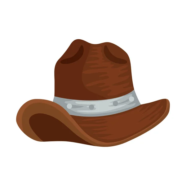 Cappello cowboy accessorio — Vettoriale Stock