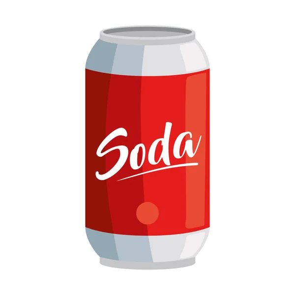 Canette de soda frais — Image vectorielle