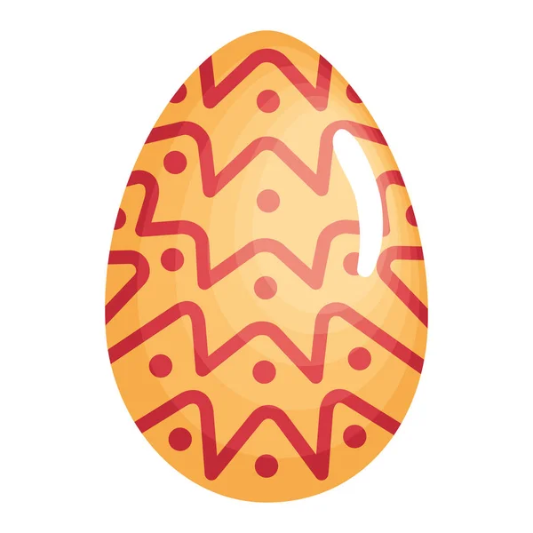 Oeuf de Pâques orange — Image vectorielle