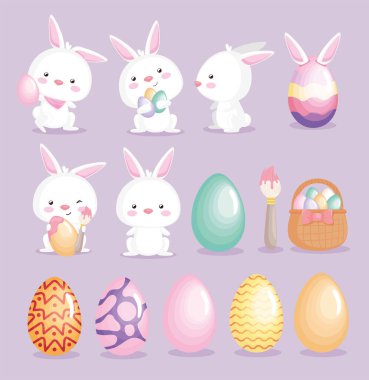 On dört mutlu Paskalya simgesi