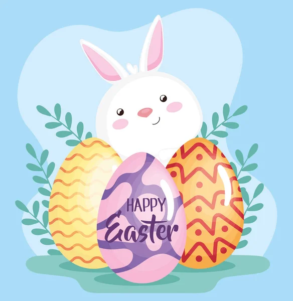 Happy easter poster — Stock Vector