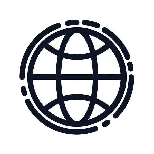 Esfera icono del navegador — Archivo Imágenes Vectoriales