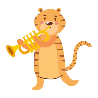 Trompet çalan kaplan