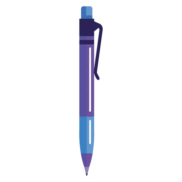 Blå penna leverans — Stock vektor