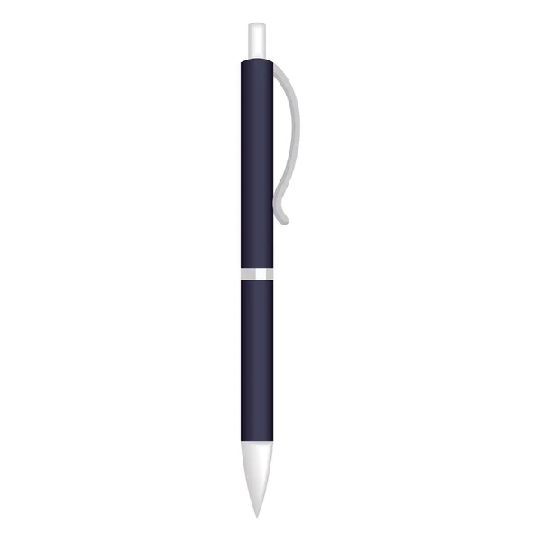 Kék toll márkanév mockup — Stock Vector