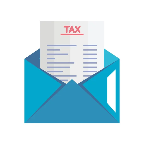 Sobre de correo con impuestos — Archivo Imágenes Vectoriales