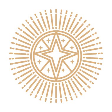 Işıltılı altın yıldız