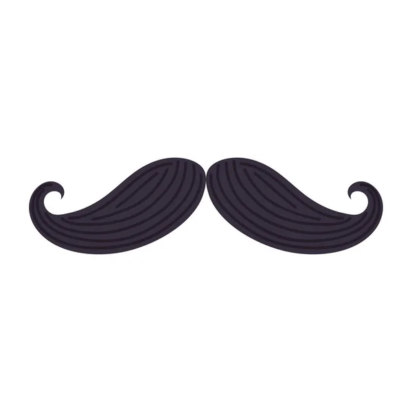 Moustache noire classique — Image vectorielle