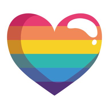 lgtbi bayrağı taşıyan kalp