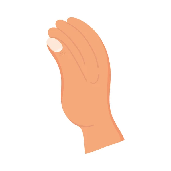 Рука людини відкрита — стоковий вектор
