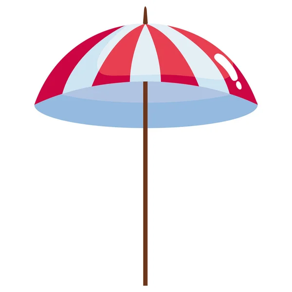 Beach umbrella accessory — Stock Vector