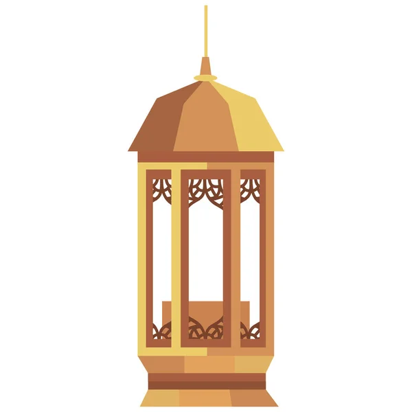 Altın fener dekorasyonu — Stok Vektör