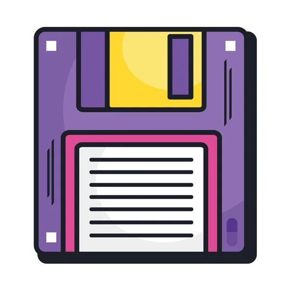 Parche floppy noventa — Vector de stock