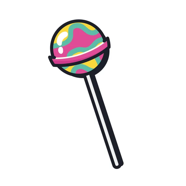 Lollipop nineties patch — Stock Vector