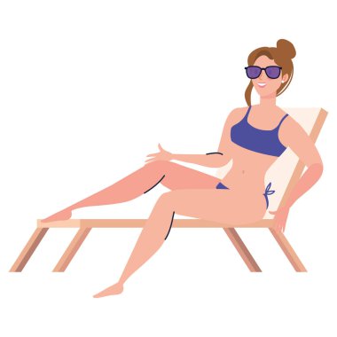 kadın plaj sandalye
